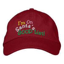 SANTA's GOOD List ... ; ) Cap by SRF embroidered hats