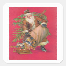 Santa's Goodies Square Sticker