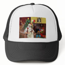 Santa's GreatPyrenees hats