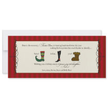 Santa's Hand-me-downs invitations by paisleyinparis Santa's Hand-me-downs invitations