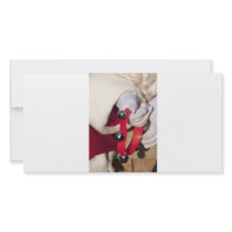 Santas Hands Photo Card Template