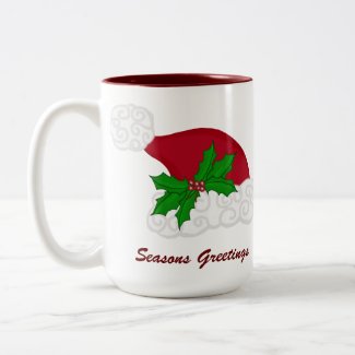 Santas Hat: Seasons Greetings Mug