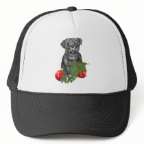 Santa's Helper Black Pug Puppy hats