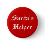 Santa's Helper Christmas Holiday Button