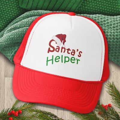 Santa's Helper Christmas Santa Hat Design
