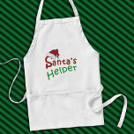 Santa's Helper Christmas Santa Hat Design Aprons