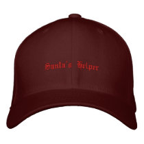 Santa's Helper embroidered hats by HoliHoliday Santa's Helper embroidered hats