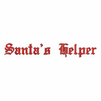 Santa's Helper embroidered shirts