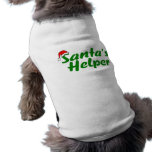 Santas Helper Green Doggie Tshirt