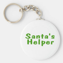 Santas Helper Green Key Chains
