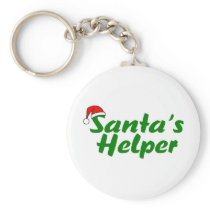 Santas Helper Green Key Chains