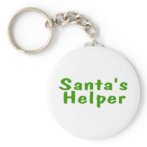 Santas Helper Green Key Chains