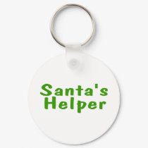 Santas Helper Green keychains