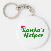 Santas Helper Green Keychains