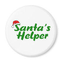 Santas Helper Green magnets