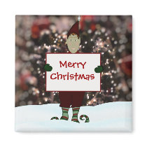 Santa's Helper Magnet by HolidayFun Santa's Helper Magnet