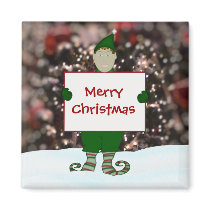 Santa's Helper Magnet by HolidayFun Santa's Helper Magnet