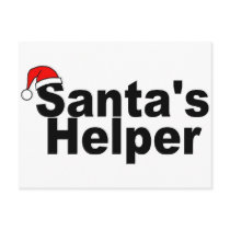 Santas Helper postcards