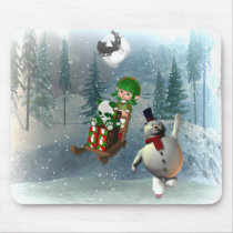 Santas helpers mousepad_horizontal