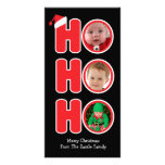 Santas Ho Ho Ho Christmas Photo Frame Custom Photo Card