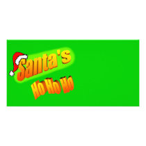 Santa's Ho Ho Ho Personalized Photo Card