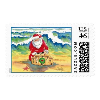 Santa's Holiday-Castle-postage stamp