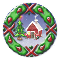 Santas Home Sticker