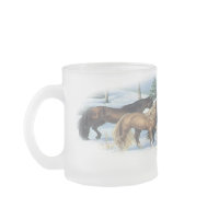 Santas horses mug mug