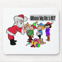 Santas Hos Mouse Pads
