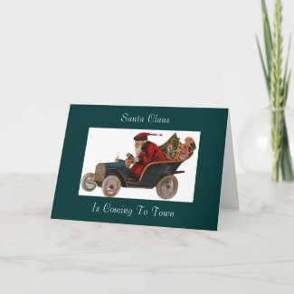 Santa's Hot New Ride card