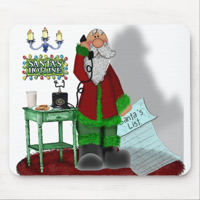 Santa's Hotline Mouse Mats by nextstopitaly
