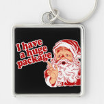 Santas Huge Package Key Chains