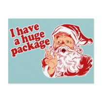 Santas Huge Package Postcard