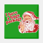 Santas Huge Package Refrigerator Magnets
