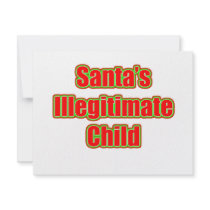 Santa's Illegitimate Child invitations