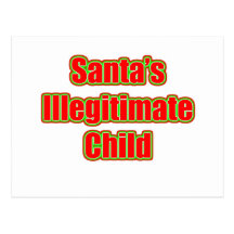 Santa's Illegitimate Child Postcards