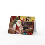 Santa's Irish Setter Card
