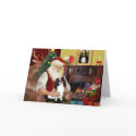 Santa's Japanese Chin cards