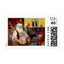 Santa's Lhasa Apso (R2) Postage
