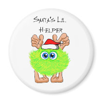 Santa's Lil Helper magnets by Ibrokemycrayon Santa's Lil Helper magnets