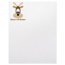 Santa's lil helper reindeer Christmas gifts & tees letterhead