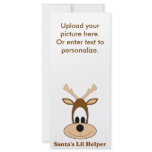 Santa's lil helper reindeer Christmas gifts & tees rack cards
