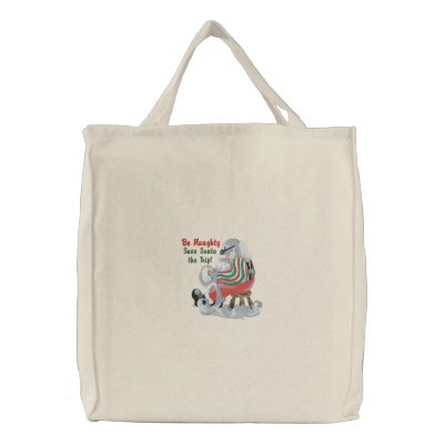Santa's List Bags by Embroidery4U