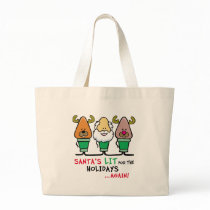 Santa's Lit for the Holidays bags
