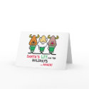 Santa's Lit for the Holidays card