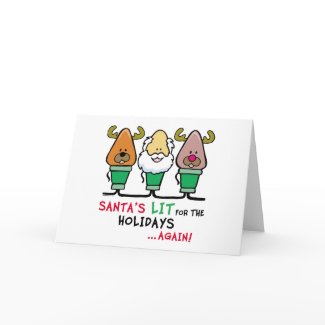Santa's Lit for the Holidays cards
