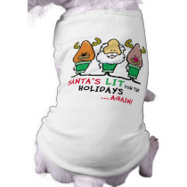 Santa's Lit for the Holidays pet clothing
