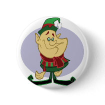 Santa's Little Elf Pinback Button