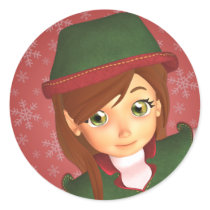Santa's Little Elf Stickers by mariannegilliand Santa's Little Elf Stickers