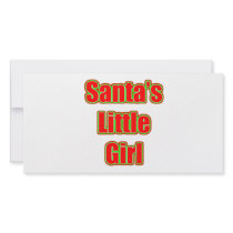 Santa's Little Girl Photo Card